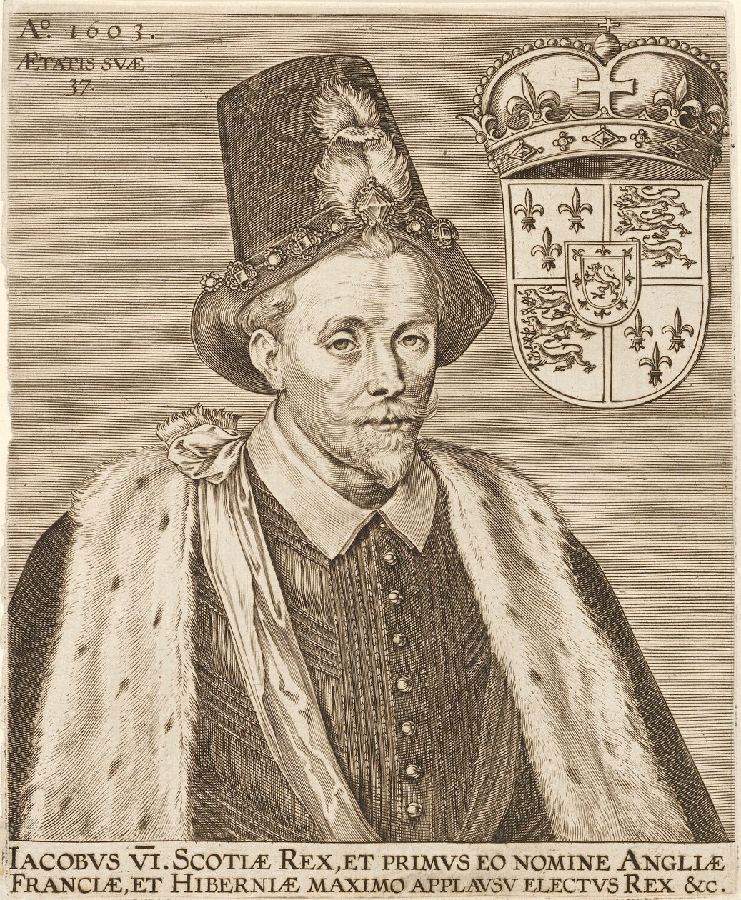 VI. James skót és I. Jakab angol, pub. 1603. alkotó: European School