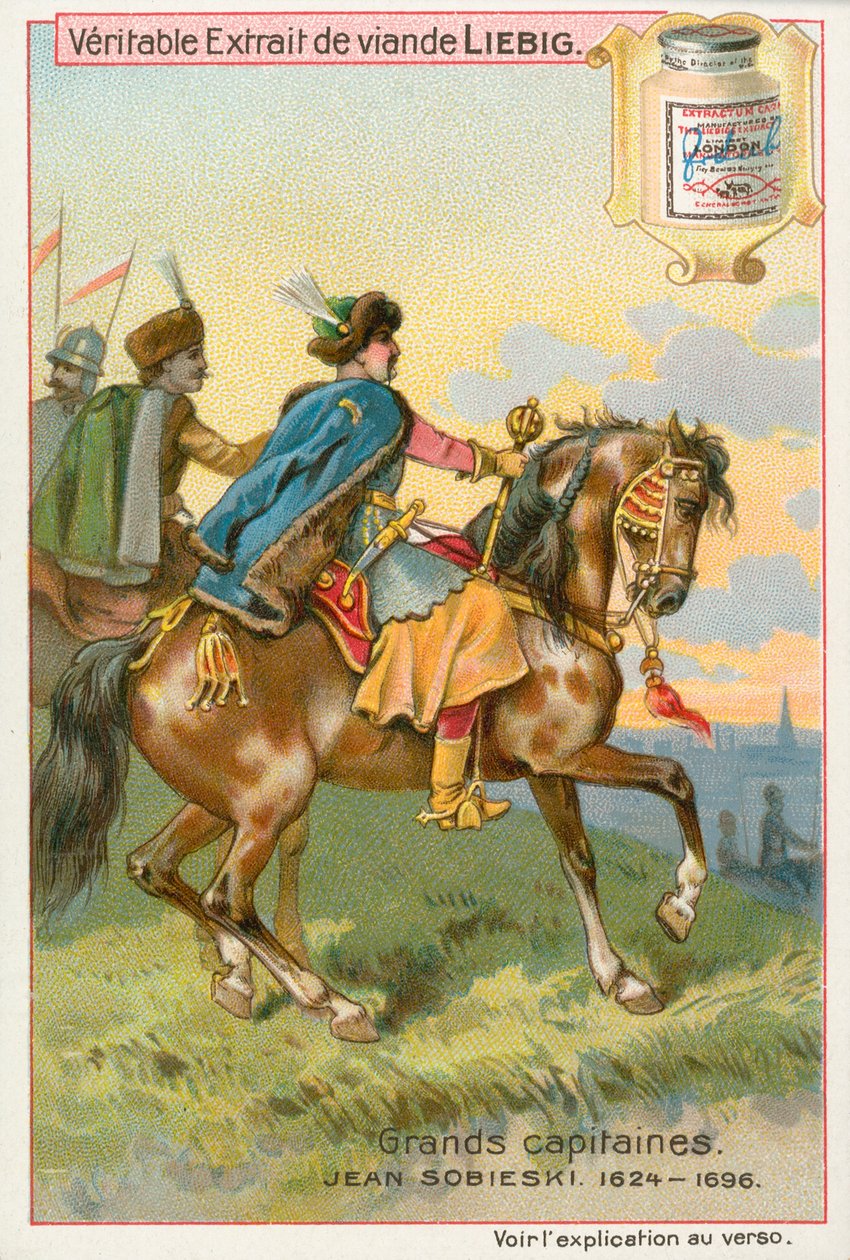 Jean Sobieski, Liebig-kártya, 20. század eleje (kromo) alkotó: European School
