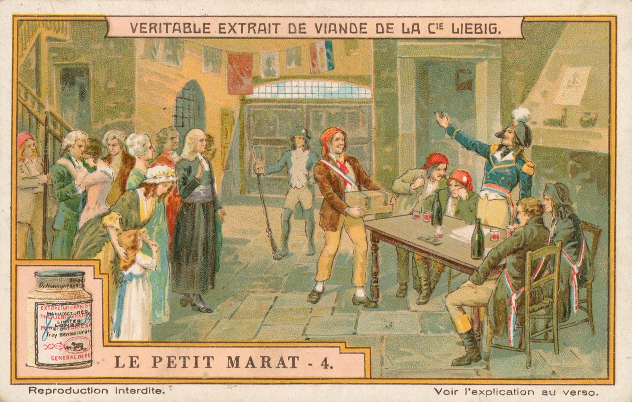 Le Petit Marat, Liebig kártya, 20. század eleje (kromo) alkotó: European School