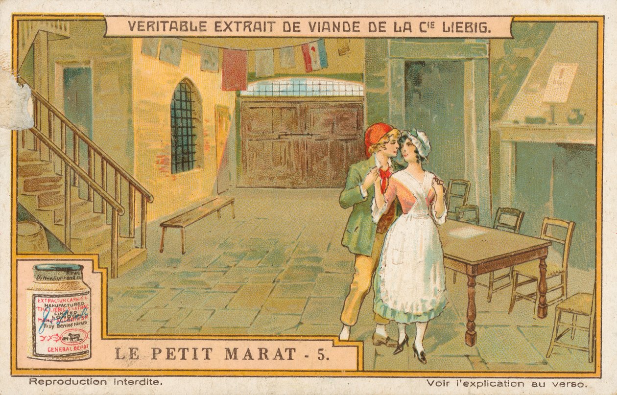 Le Petit Marat, Liebig kártya, 20. század eleje (kromo) alkotó: European School