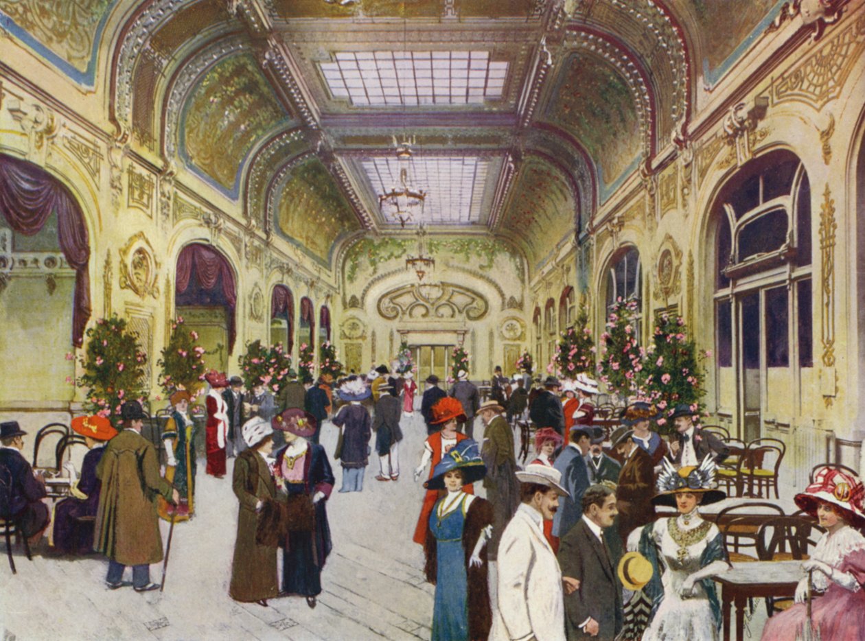 Monte-Carlo, Le Casino de Beau-Soleil (színes litográfia) alkotó: European School