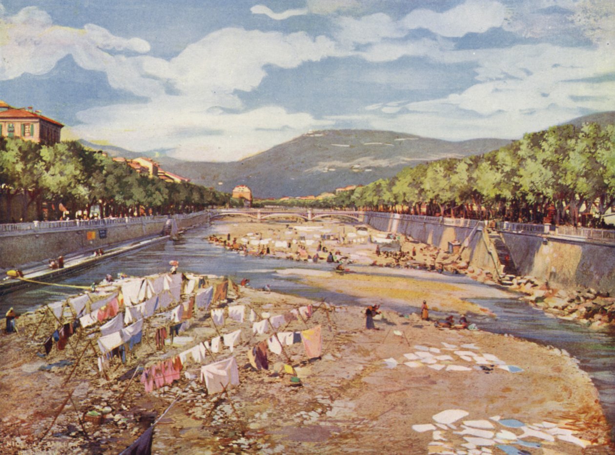 Nizza, Le Paillon (színes litográfia) alkotó: European School