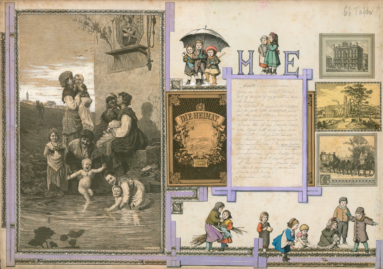 Oldal a Sammelsurium IV. kötetéből (nyomtatott anyag) alkotó: European School