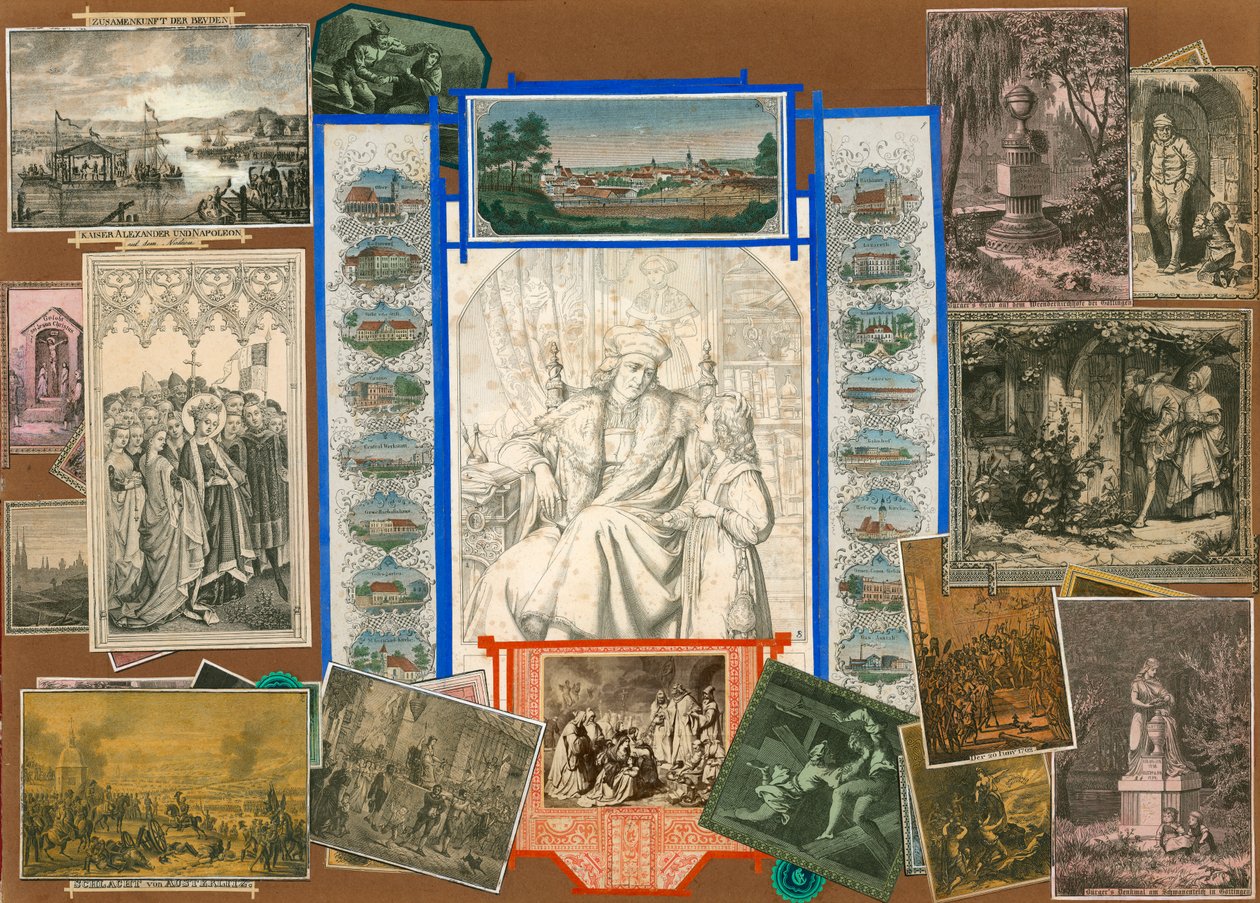 Oldal a Sammelsurium IV. kötetéből (nyomtatott anyag) alkotó: European School