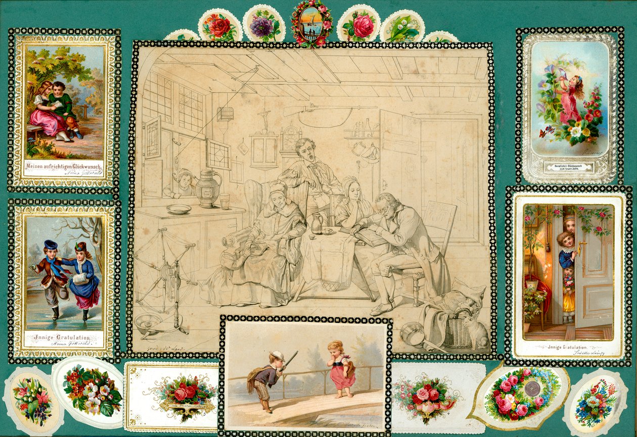 Oldal a Sammelsurium I. kötetéből (nyomtatott anyag) alkotó: European School