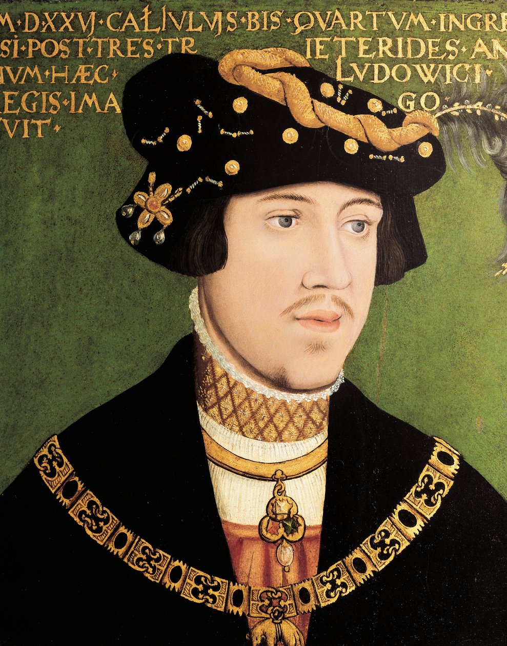 Lajos magyar, cseh és horvát király portréja (olaj, tábla) alkotó: European School
