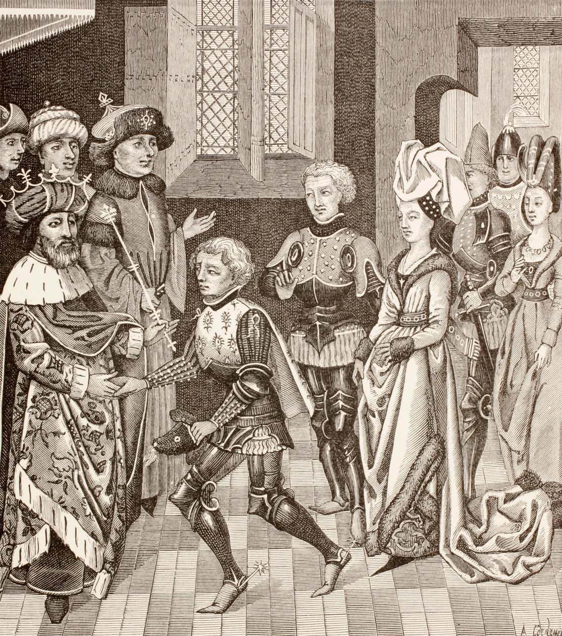 Gautier-sans-Avoir fogadása a magyar királytól, 1880 körül alkotó: European School