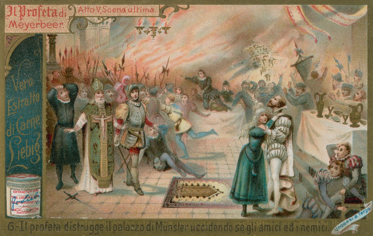 Münster pusztulása (chromolitho) alkotó: European School
