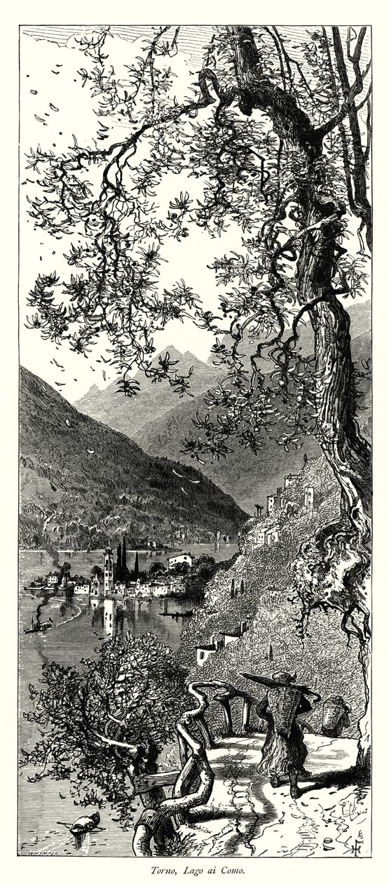Torno, Comói-tó (metszet) alkotó: European School