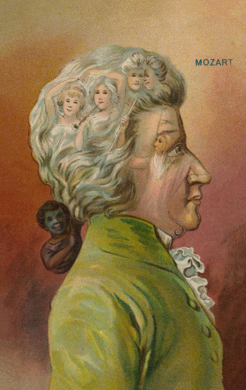 Wolfgang Amadeus Mozart, osztrák zeneszerző (kromolit) alkotó: European School