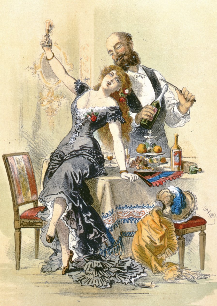 Egy nő története: The Jack of Cup, 1881 alkotó: Eusebio Planas