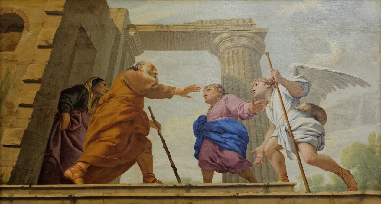 Tóbiás visszatérése alkotó: Eustache Le Sueur