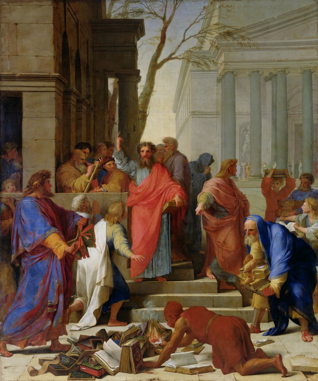 Szent Pál prédikációja Efézusban, 1649 alkotó: Eustache Le Sueur