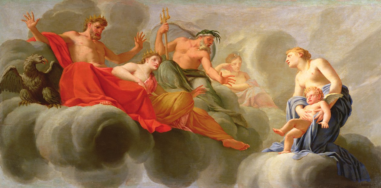 A Vénusz Ámort mutat be a Jupiternek alkotó: Eustache Le Sueur