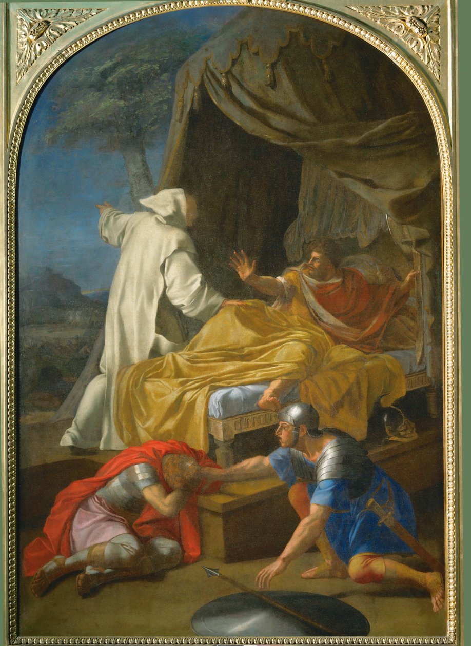Apparition de Saint Bruno au Comte Roger - Szent Brúnó megjelenése Roger grófnak ... alkotó: Eustache (studio of) Le Sueur