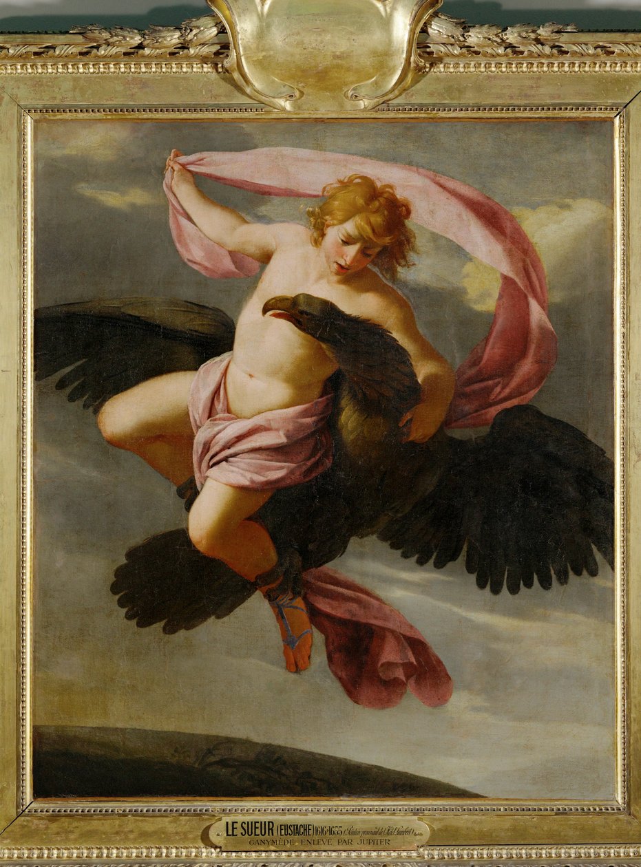 A Ganymedes elrablása ... alkotó: Eustache (studio of) Le Sueur