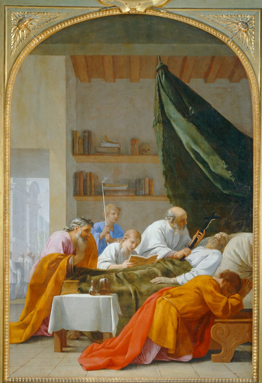 Raymond Diocrès halála - Raymond Diocrès halála ... alkotó: Eustache (studio of) Le Sueur