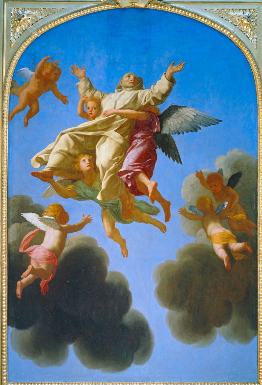 Saint Bruno est enleve au ciel - Szent Brúnó mennybemenetele ... alkotó: Eustache (studio of) Le Sueur