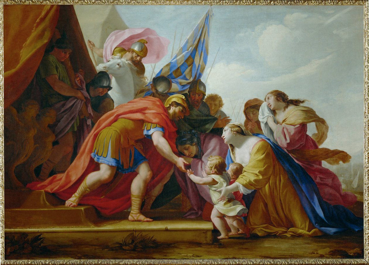 Volumnia és Verturia Coriolanus előtt - Volumnia és ... alkotó: Eustache (studio of) Le Sueur