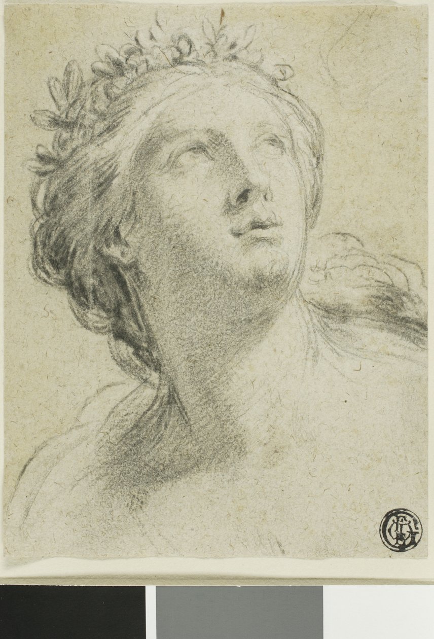 Egy nő feje alkotó: Eustache Le Sueur