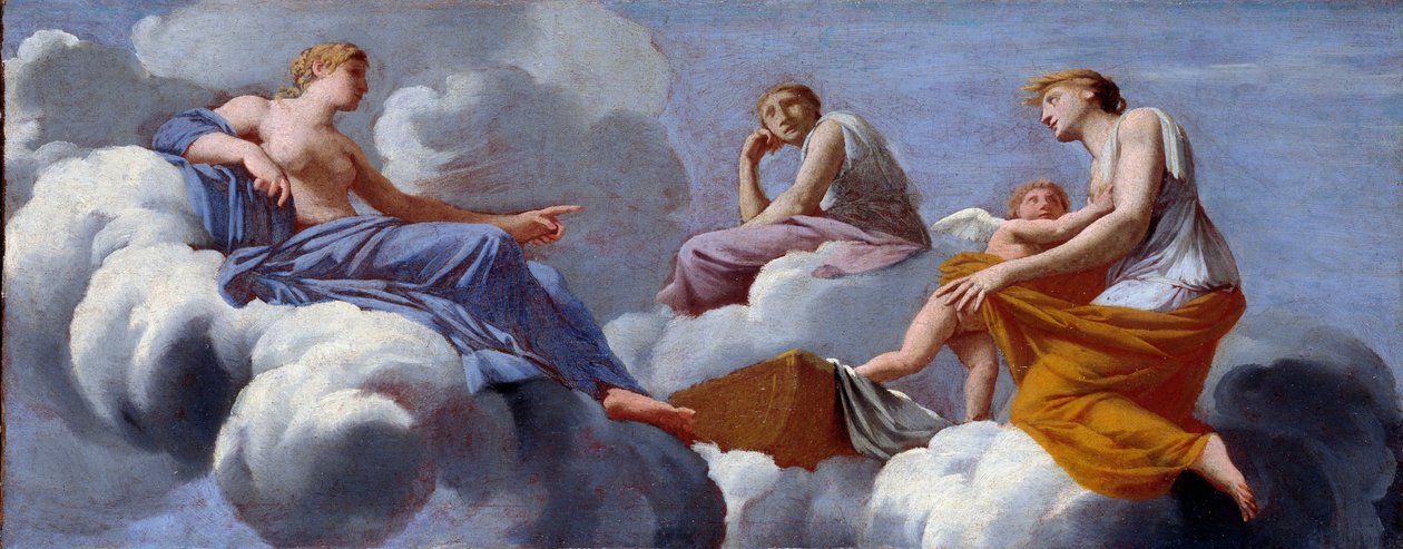 Az édesanyja szerelmi szemrehányásai Ceres karjaiban keresnek menedéket alkotó: Eustache Le Sueur