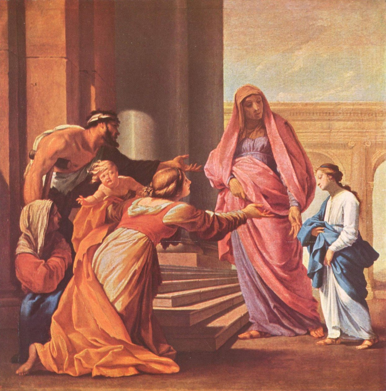 Szűz Mária bemutatása alkotó: Eustache Le Sueur