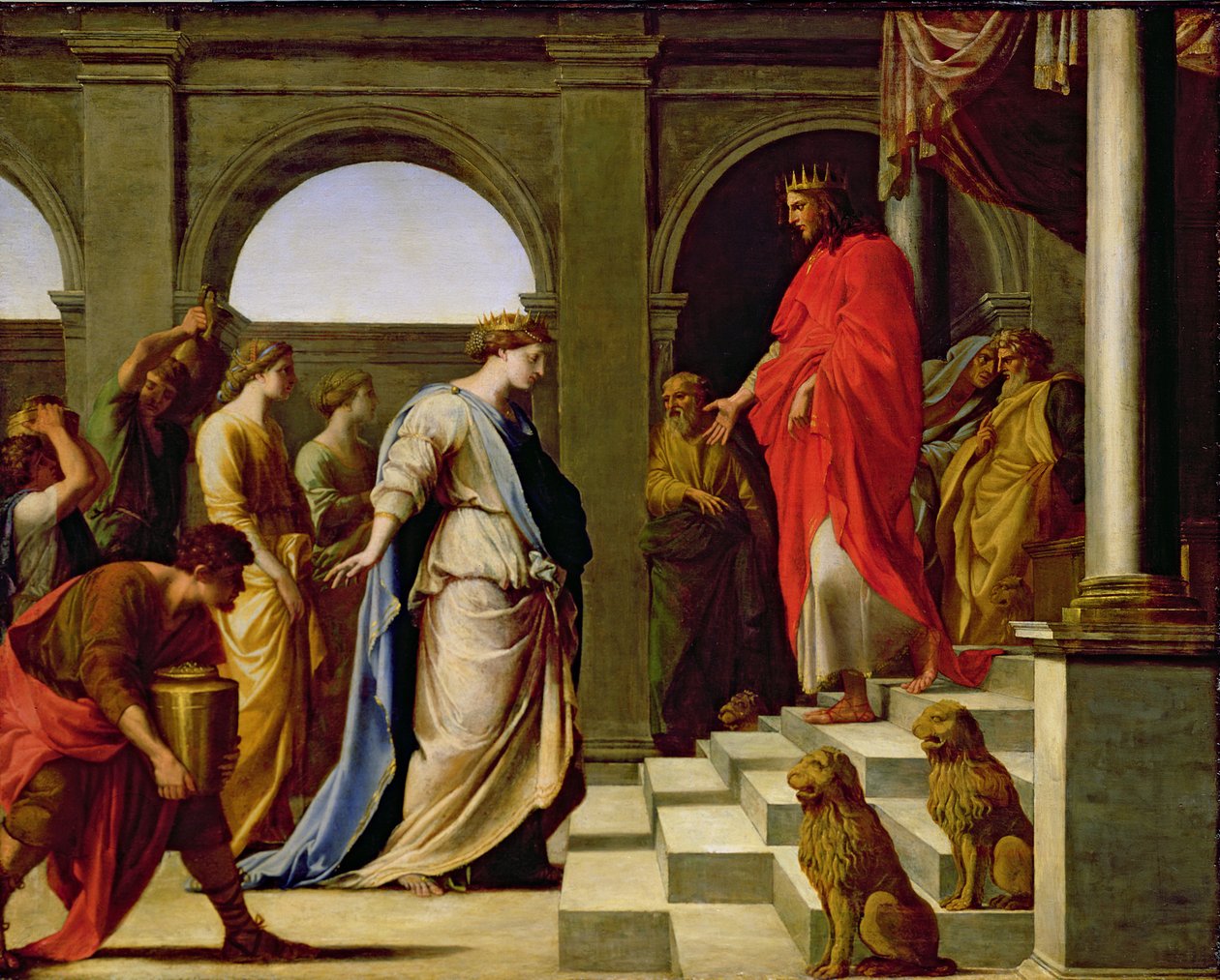 Salamon és Sába királynője, 1650 alkotó: Eustache Le Sueur