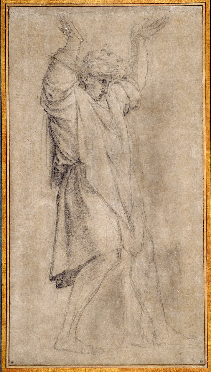 Tanulmány Marcus Curtiusnak, az ókori Róma legendás alakjának alkotó: Eustache Le Sueur