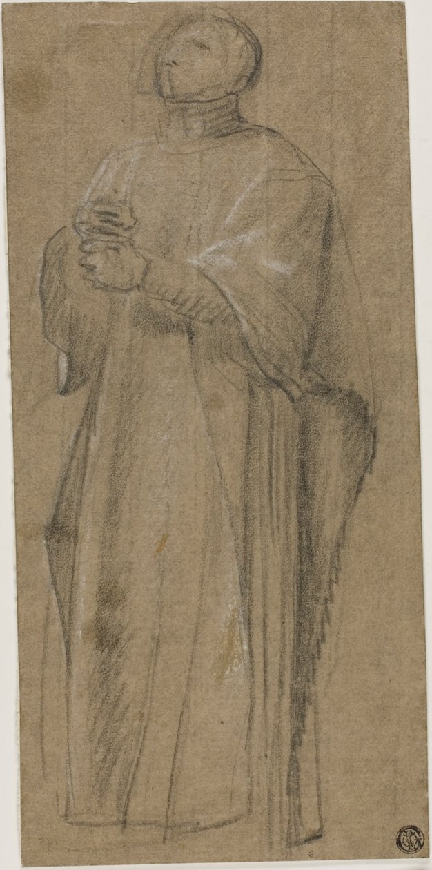 Tanulmány a papi karszalaghoz alkotó: Eustache Le Sueur