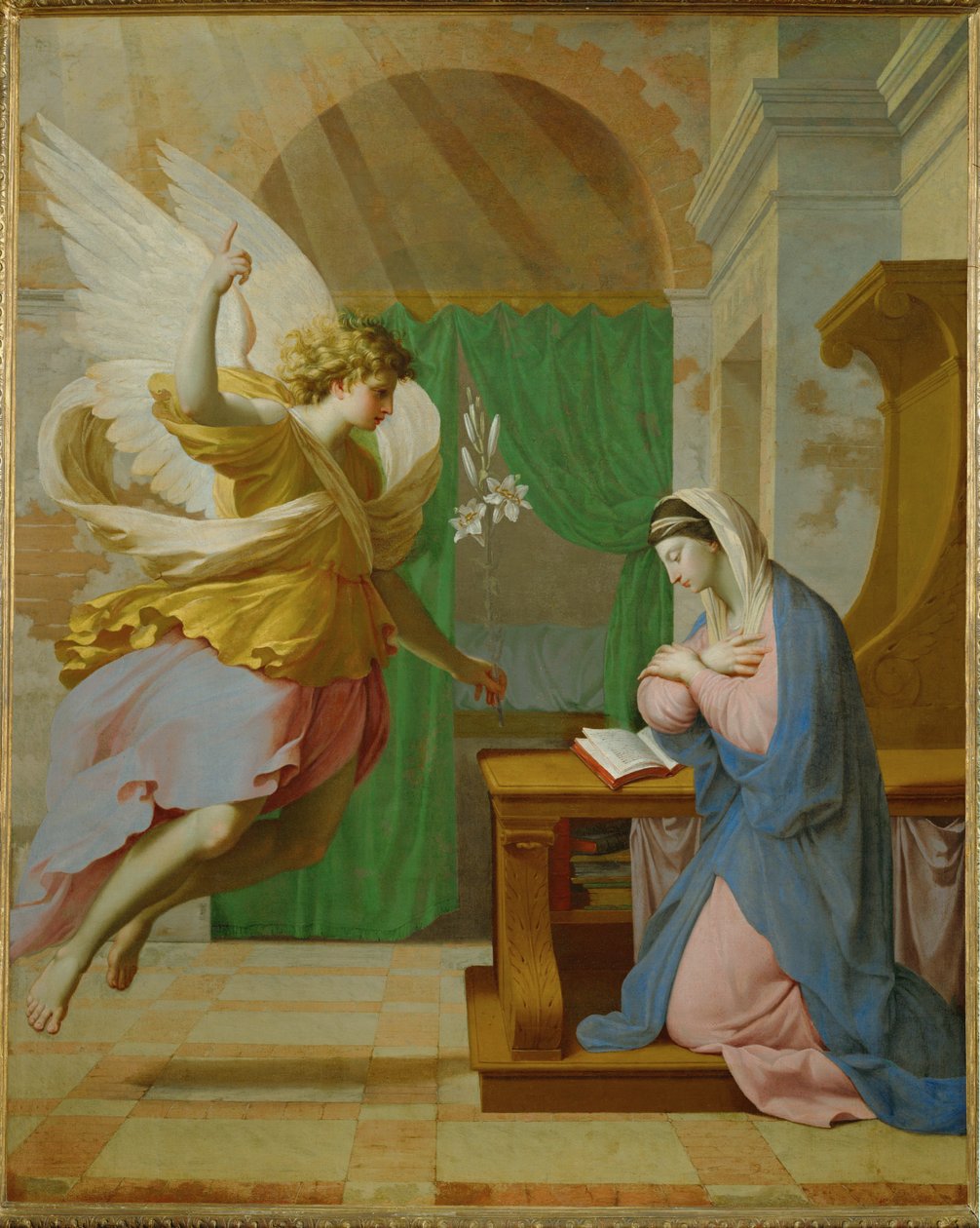 The Annunciation (festmény vászonra) alkotó: Eustache Le Sueur