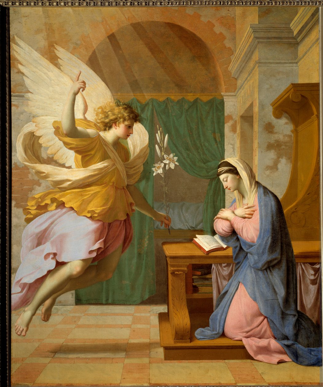 Az Angyali üdvözlet alkotó: Eustache Le Sueur