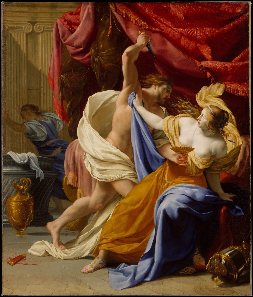 Tamar megerőszakolása, 1640 körül (olaj, vászon) alkotó: Eustache Le Sueur