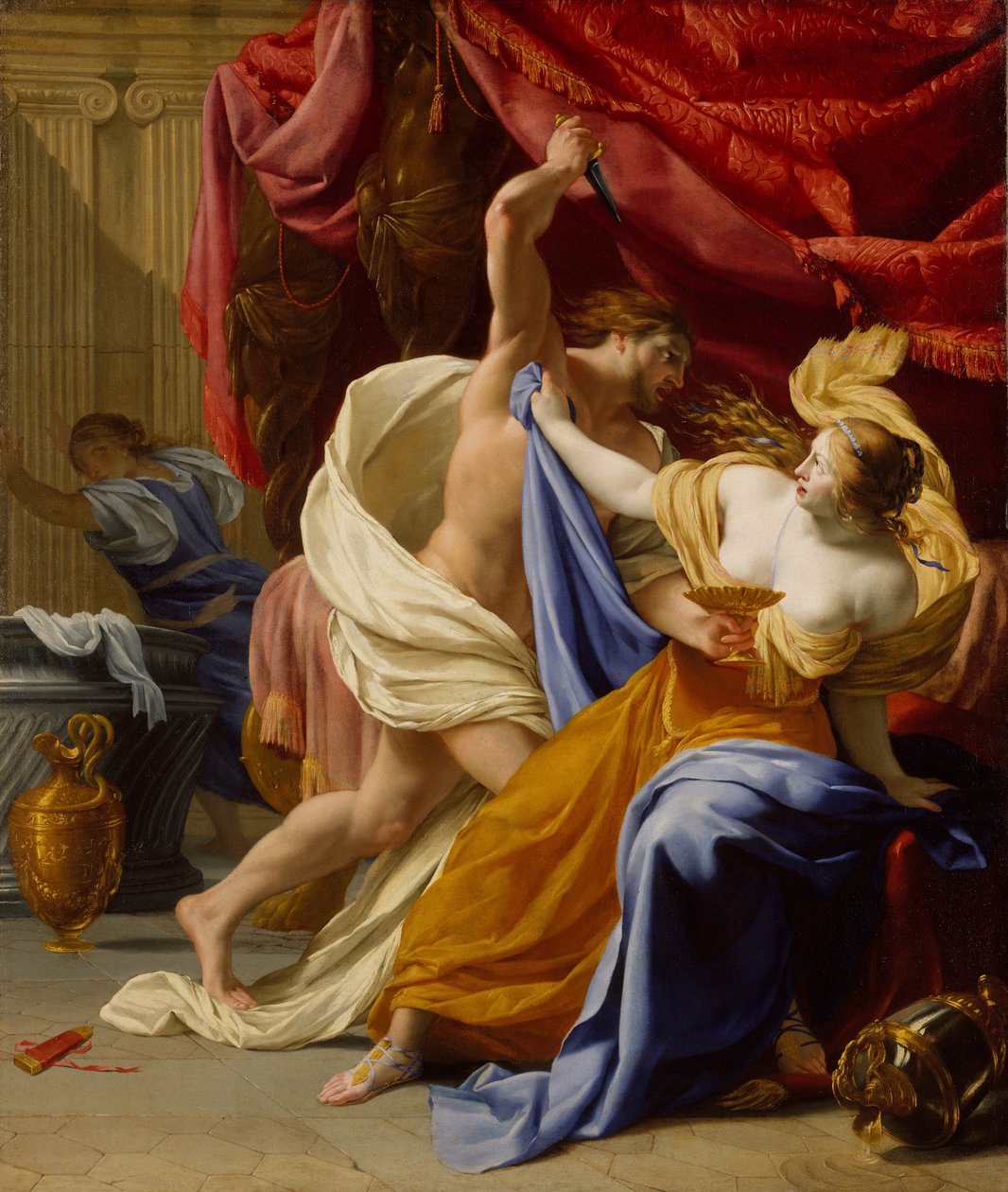 Tamar megerőszakolása, valószínűleg kb. 1640. alkotó: Eustache Le Sueur