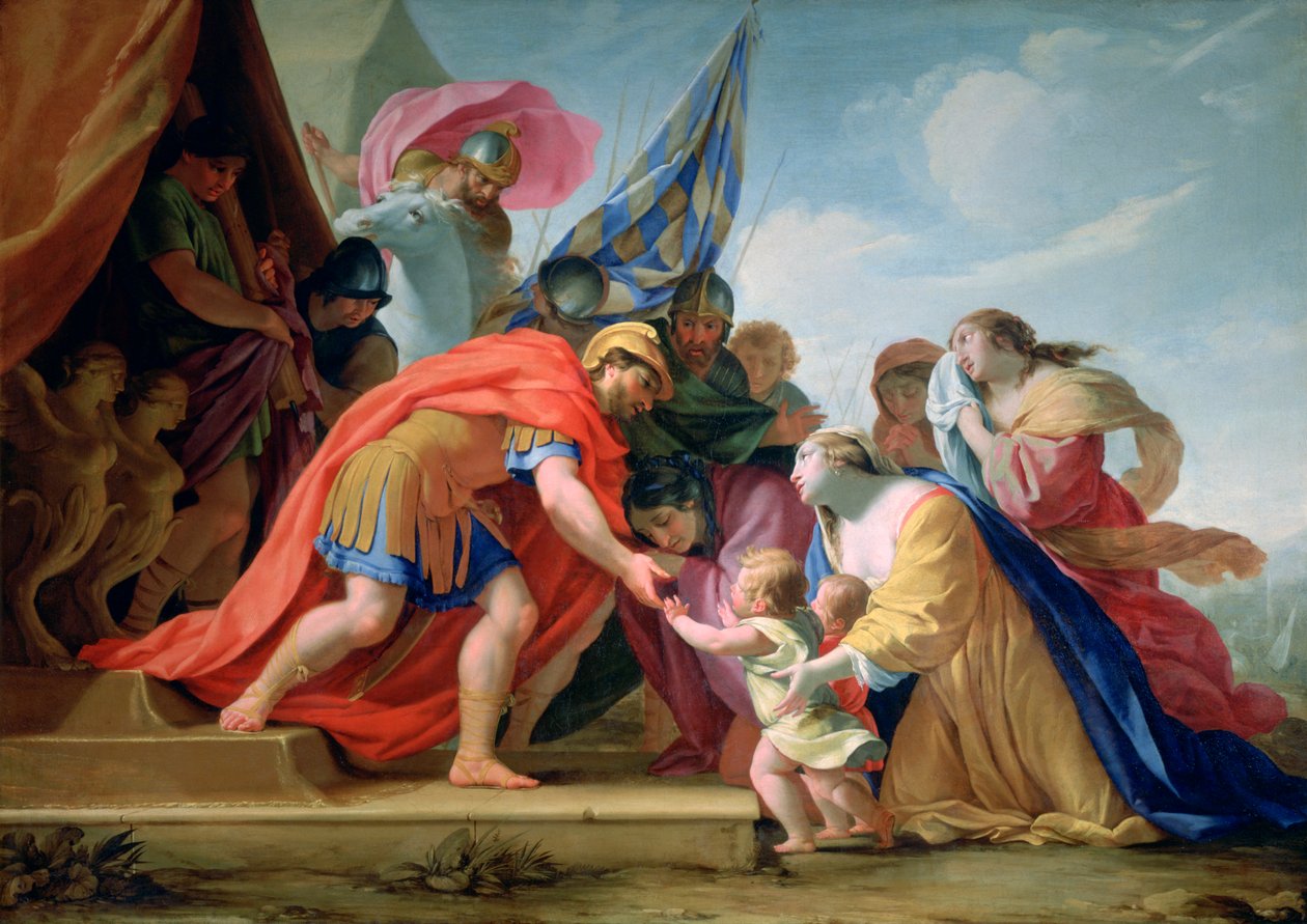 „Volumnie és Véturie Coriolan előtt”, 1638-1639 alkotó: Eustache Le Sueur