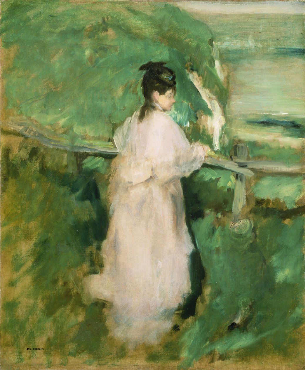 A nő a sziklán alkotó: Eva Gonzalès