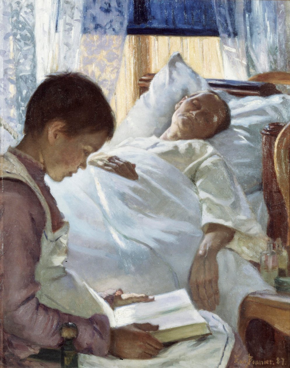 Tükörkép kékben, 1887 alkotó: Eva Bonnier
