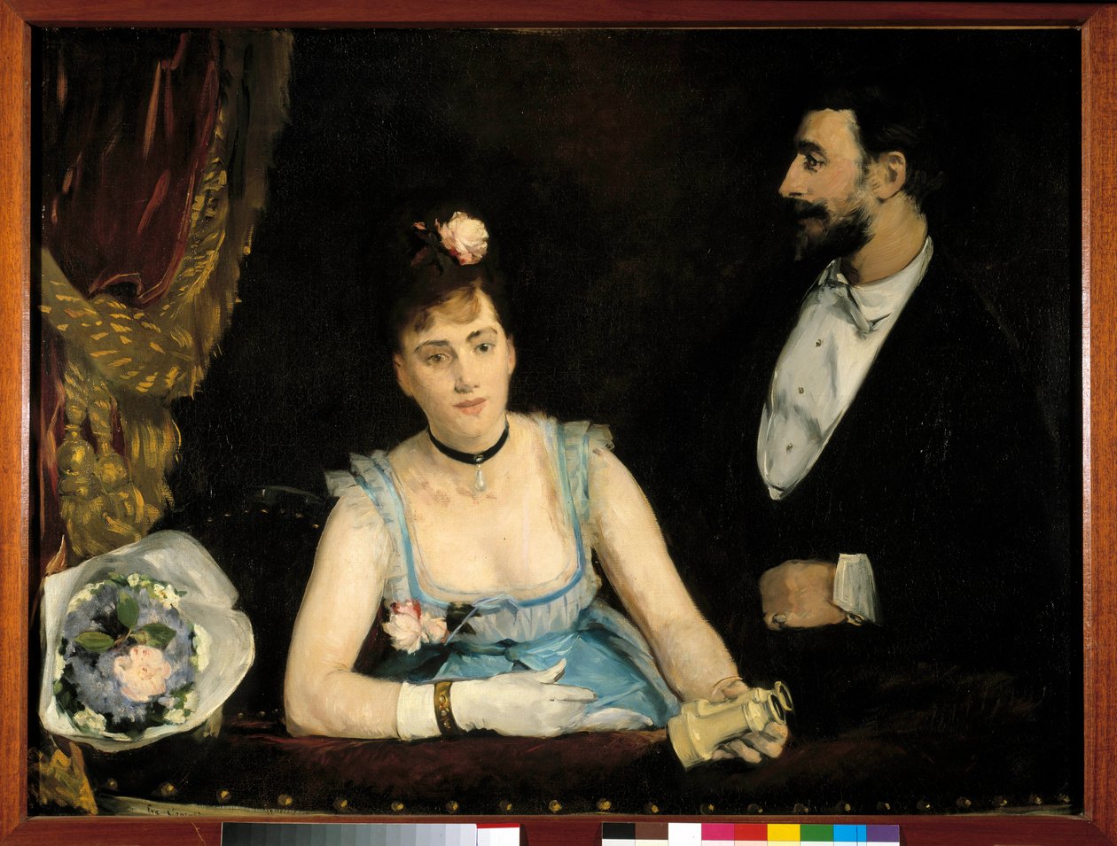 Egy olasz páholy. Eva Gonzales festménye (1849-1883) alkotó: Eva Gonzalès
