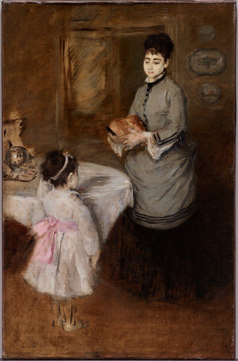 Délutáni tea, 1874 körül (olaj, vászon) alkotó: Eva Gonzalès