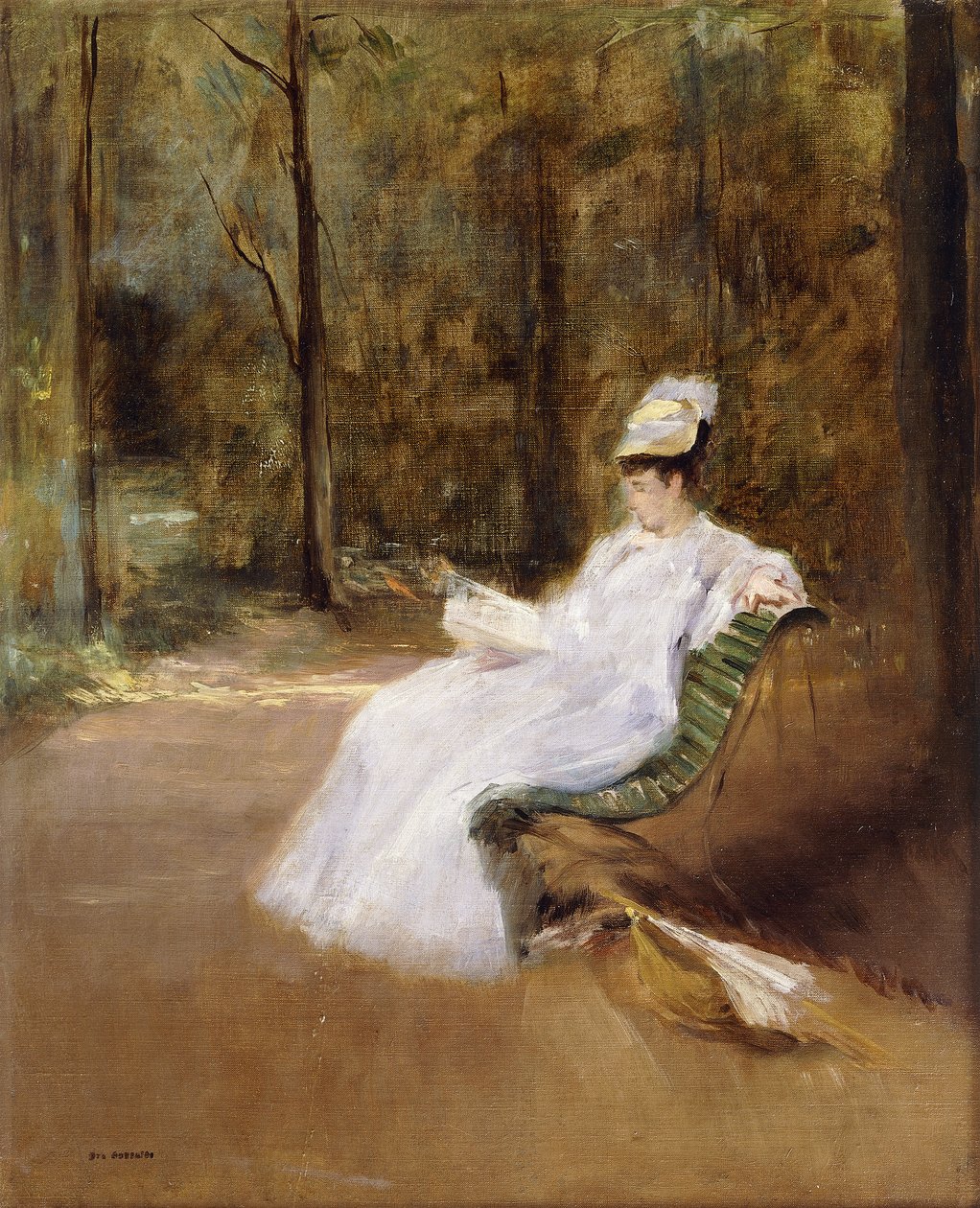Padon ülve; A padon, 1848 körül alkotó: Eva Gonzalès