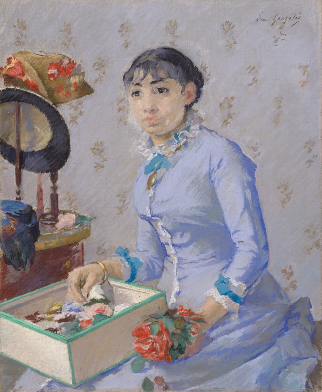 The Milliner, 1877 körül alkotó: Eva Gonzalès