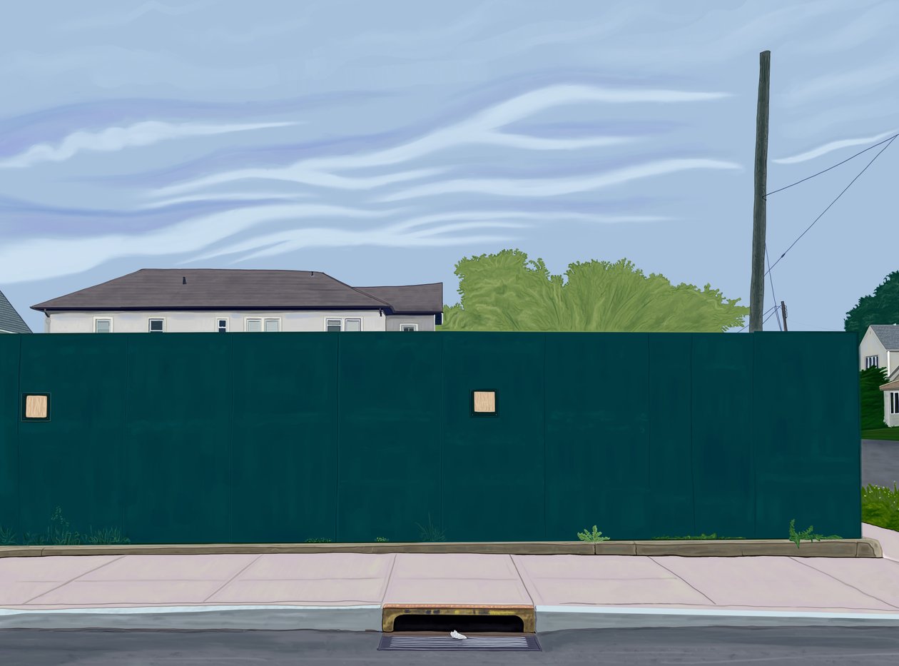 Construction Shed, Brooklyn, 2025 (digitális művészet) alkotó: Evan Sklar