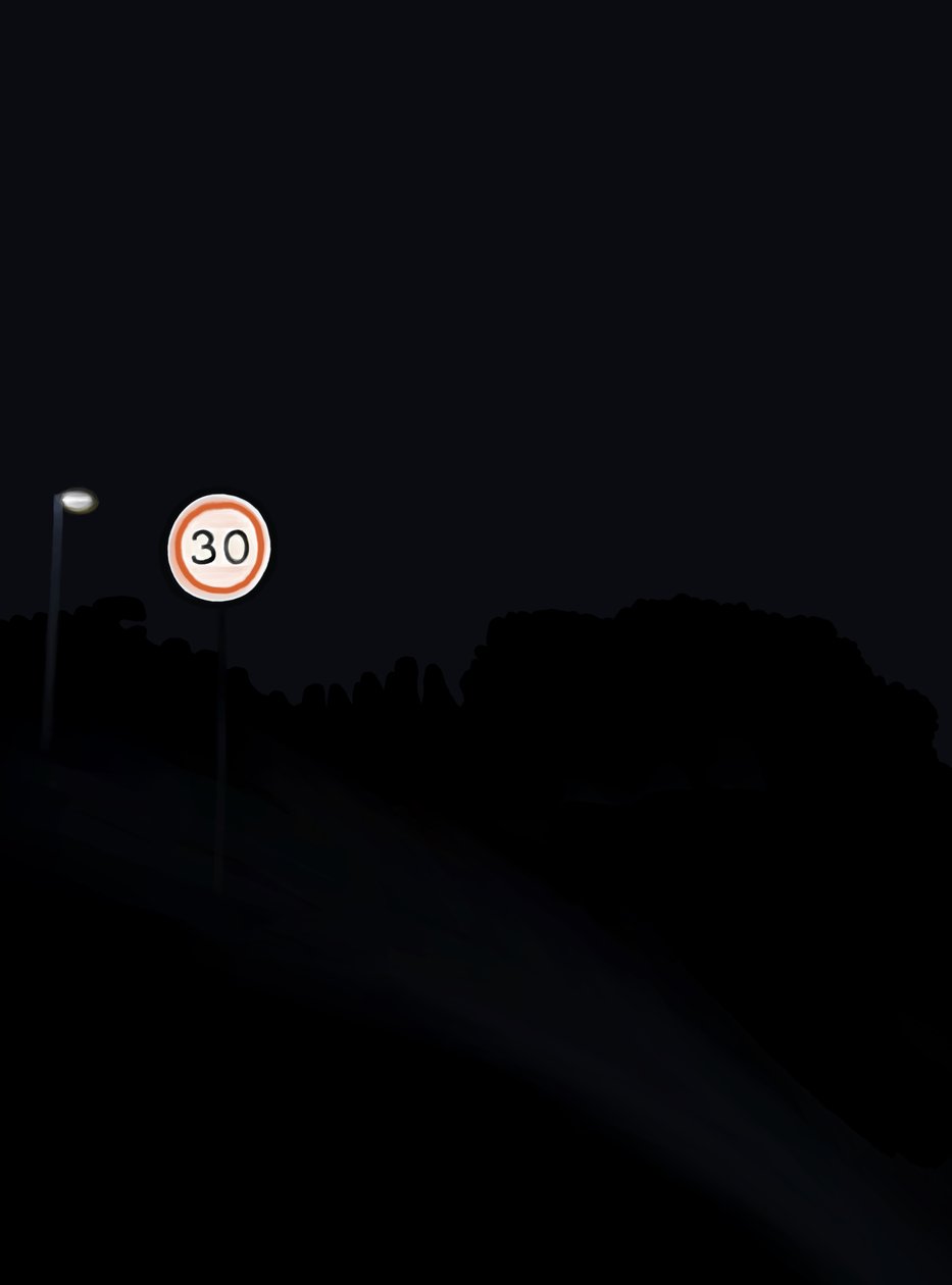 Driving The Road At Night # 1 Brooklyn (digitális művészet) alkotó: Evan Sklar
