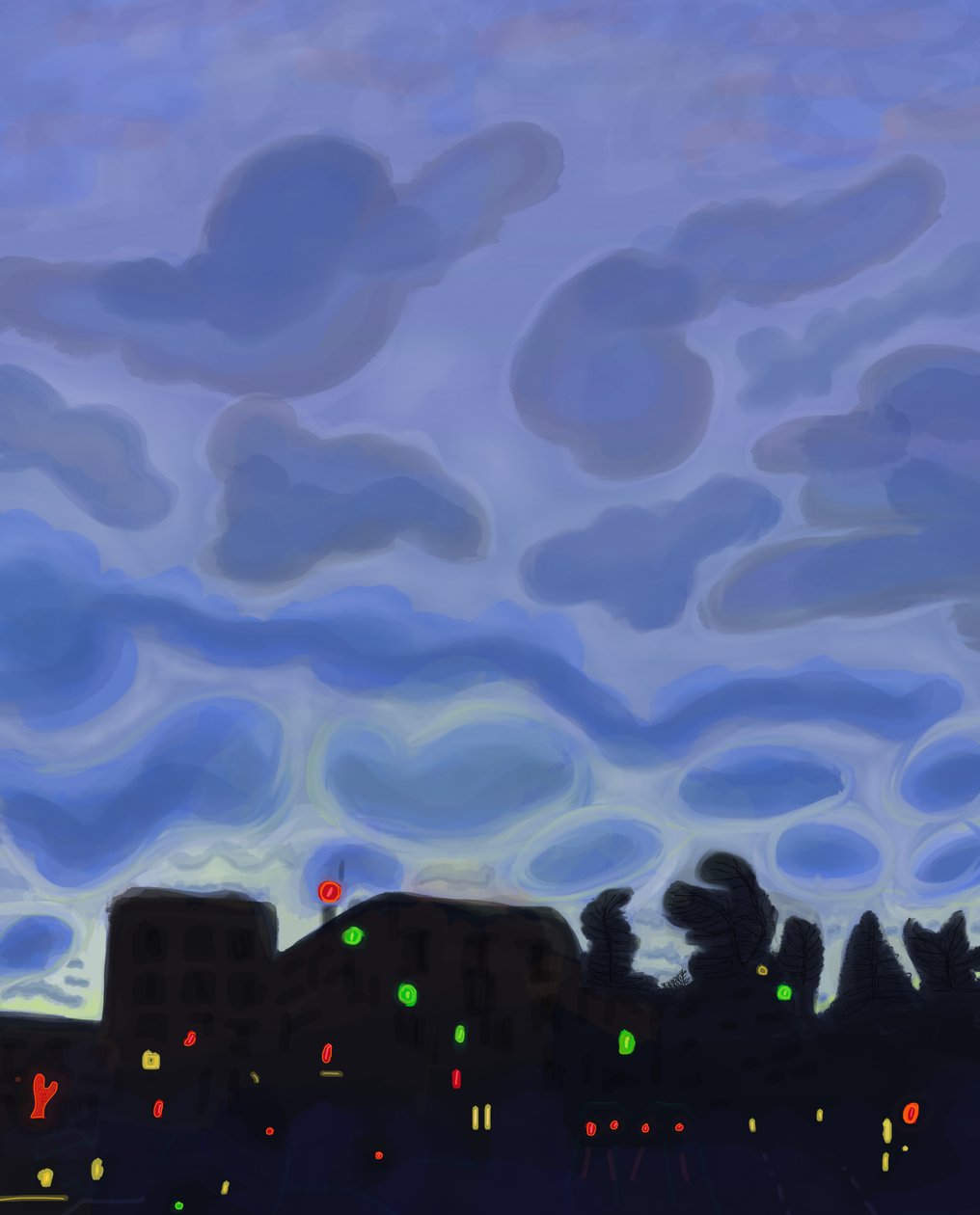 Grand Army Plaza, Brooklyn, 2016 (kézzel rajzolva egy iPad-en, Apple ceruzával) alkotó: Evan Sklar