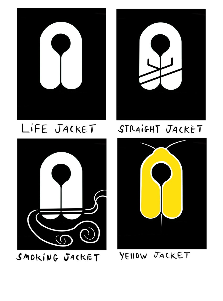 Kabátok, 2025 (digitális művészet) alkotó: Evan Sklar