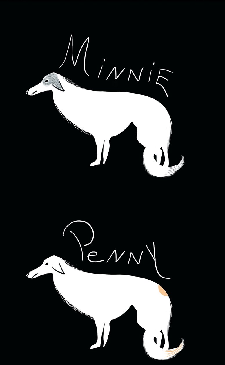 Minnie és Penny, 2025 (digitális művészet) alkotó: Evan Sklar