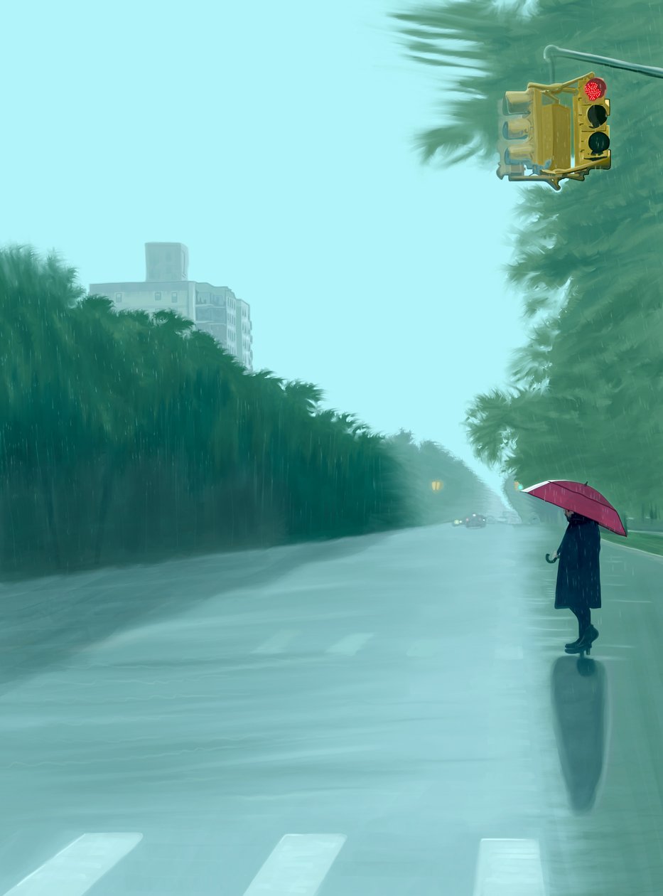 Ocean Parkway, 2025 (digitális művészet) alkotó: Evan Sklar