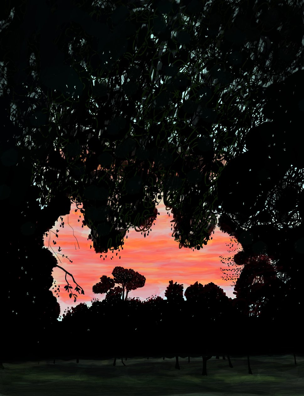 Október First Light, Prospect Park At 9th Street, Brooklyn (digitális művészet) alkotó: Evan Sklar