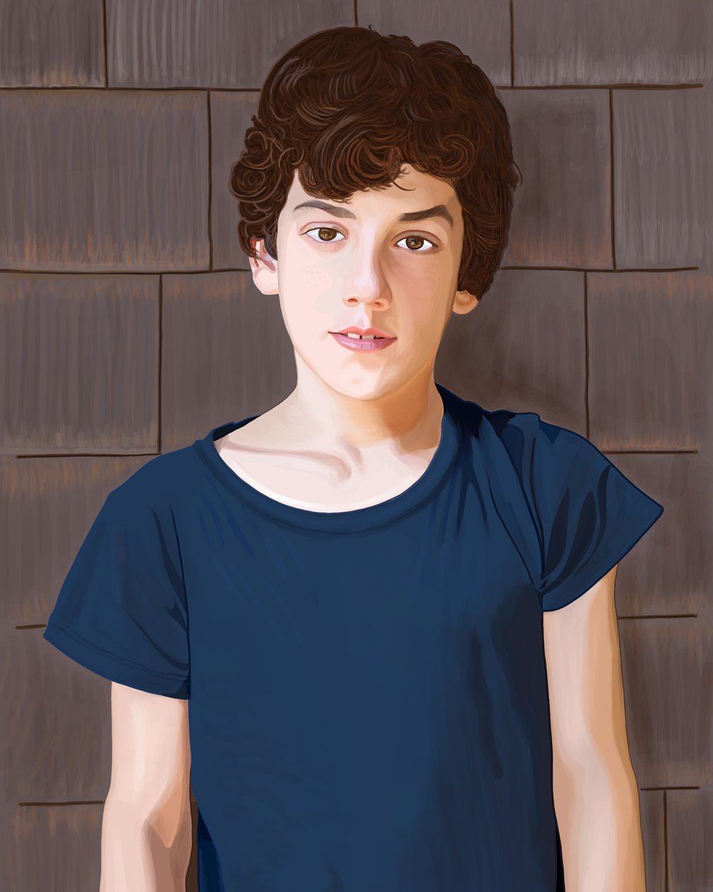 Egy fiú portréja, Brooklyn (digitális művészet) alkotó: Evan Sklar