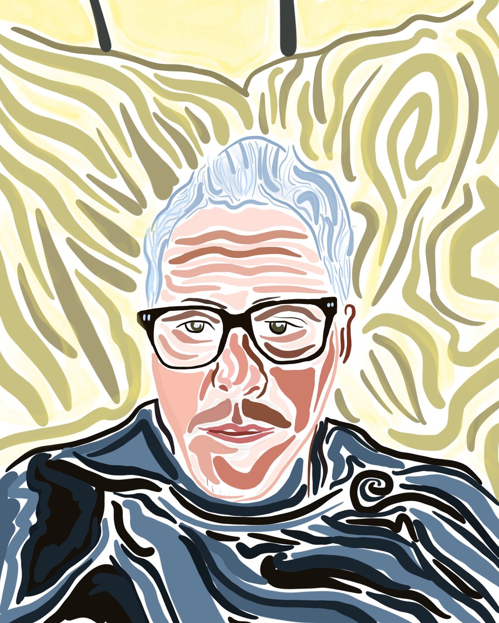 Önarckép New Havenben (digitális művészet) alkotó: Evan Sklar