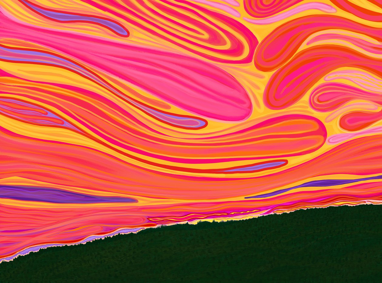 Vermont Hillside nyáron (digitális művészet) alkotó: Evan Sklar